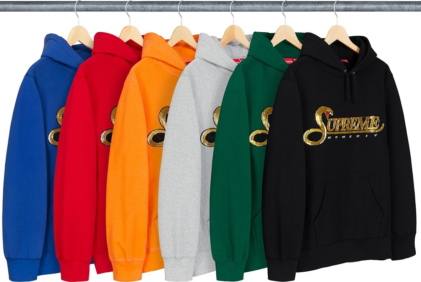 Sequin Viper Hooded Sweatshirt